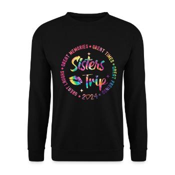 Great Laughs Sisters Trip 2024 - Unisex Sweatshirt - black - Front - Alina (178cm) & Michal (187cm)