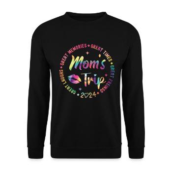 Week-end entre filles : sortie des mères 2024 - Sweat-shirt Unisexe - noir - Devant - Alina (178cm) & Michal (187cm)