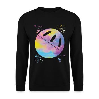 Pickleball Colorsplash Wiffleball Club - Unisex Sweatshirt - black - Front - Alina (178cm) & Michal (187cm)