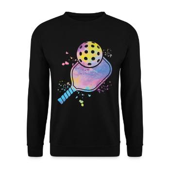 Wiffleball Club Pickleball Team - Unisex Sweatshirt - black - Front - Alina (178cm) & Michal (187cm)