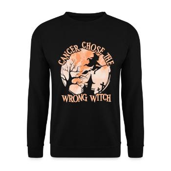 Cancer Pêche sorcière Cancer de l’utérus - Sweat-shirt Unisexe - noir - Devant - Alina (178cm) & Michal (187cm)