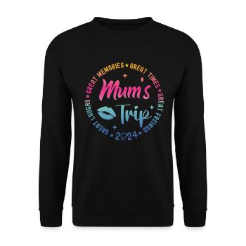 Week-end entre filles : sortie des mères 2024 - Sweat-shirt Unisexe - noir - Devant - Alina (178cm) & Michal (187cm)