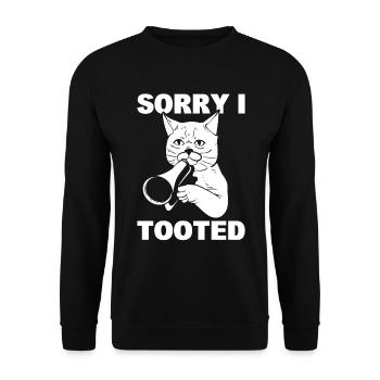 Sorry I Tooted Musiker - Unisex Pullover - Schwarz - Vorne - Alina (178cm) & Michal (187cm)