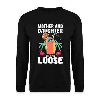 Mutter-tochter-mutter-tochter-reise 2024 - Unisex Pullover - Schwarz - Vorne - Alina (178cm) & Michal (187cm)