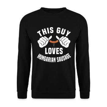Hungarian sausage - Unisex Sweatshirt - black - Front - Alina (178cm) & Michal (187cm)