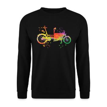 Heavy Duty Bike Cargo Bike Cargo Bike Cargo Bike - Sweat-shirt Unisexe - noir - Devant - Alina (178cm) & Michal (187cm)