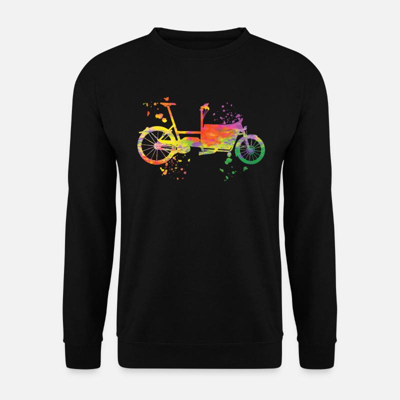 Schwerlastrad Lastenfahrrad Cargobike Lastenrad - Unisex Pullover - Schwarz
