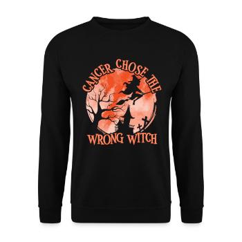 Cancer Orange Sorcière Cancer du rein - Sweat-shirt Unisexe - noir - Devant - Alina (178cm) & Michal (187cm)