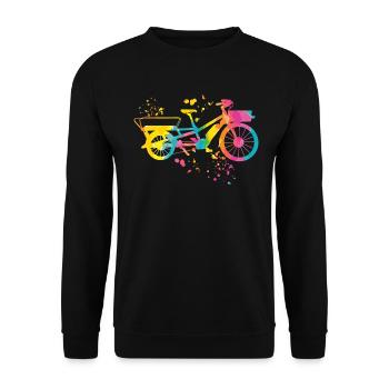 Heavy Duty Bike Cargo Bike Cargo Bike Cargo Bike - Sweat-shirt Unisexe - noir - Devant - Alina (178cm) & Michal (187cm)
