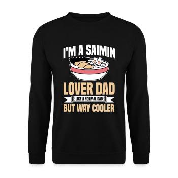 Saimin amant papa - Sweat-shirt Unisexe - noir - Devant - Alina (178cm) & Michal (187cm)