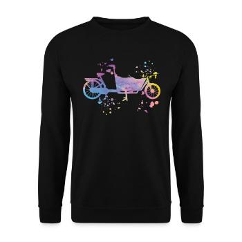 Heavy Duty Bike Cargo Bike Cargo Bike Cargo Bike - Sweat-shirt Unisexe - noir - Devant - Alina (178cm) & Michal (187cm)