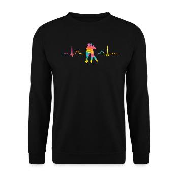 Tango Argentino Heartbeat Tango Vals - Sweat-shirt Unisexe - noir - Devant - Alina (178cm) & Michal (187cm)