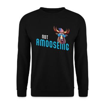 Orignal frais non amossant - Sweat-shirt Unisexe - noir - Devant - Alina (178cm) & Michal (187cm)