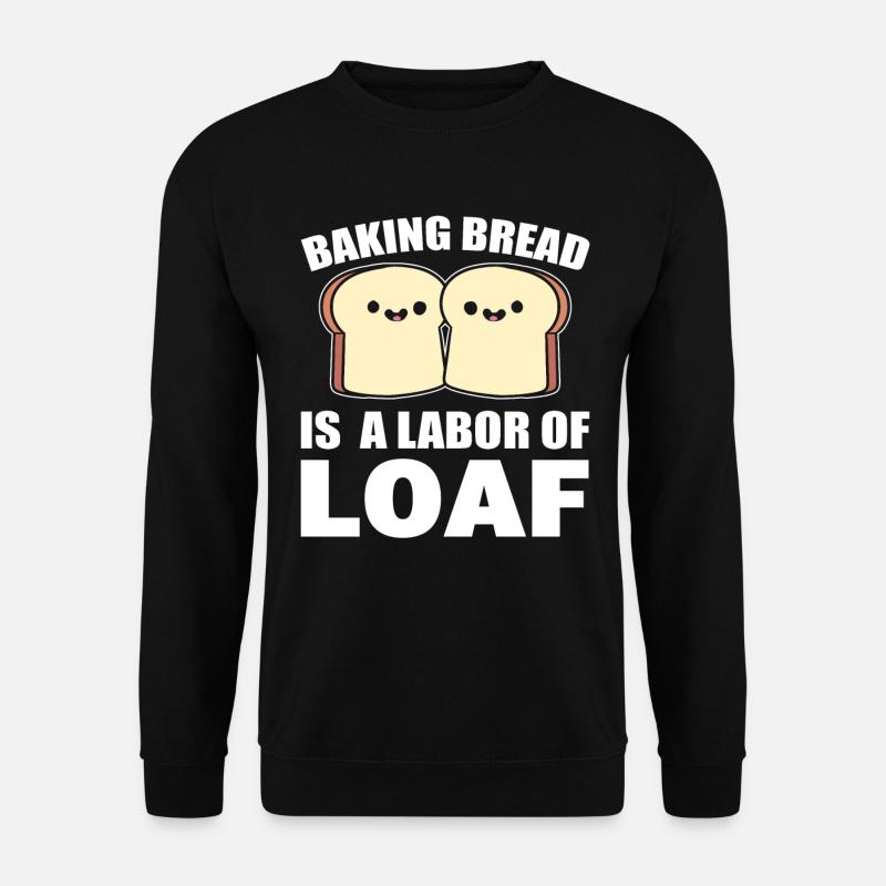 Lustiges Backen Bäcker - Unisex Pullover - Schwarz