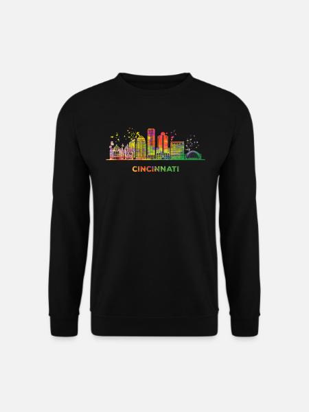 Cincinnatian Skyline Cincinnati - Unisex Sweatshirt - black