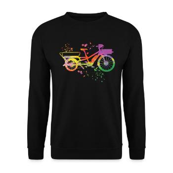 Heavy Duty Bike Cargo Bike Cargo Bike Cargo Bike - Sweat-shirt Unisexe - noir - Devant - Alina (178cm) & Michal (187cm)
