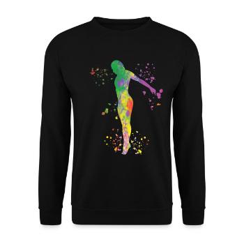Plongée Plongée Plongée synchronisée - Sweat-shirt Unisexe - noir - Devant - Alina (178cm) & Michal (187cm)