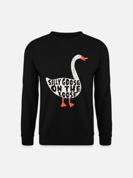 Die Dumme Gans Auf Freiem Fuß - Unisex sweater - sort