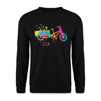 Heavy Duty Bike Cargo Bike Cargo Bike Cargo Bike - Sweat-shirt Unisexe - noir - Devant - Alina (178cm) & Michal (187cm)