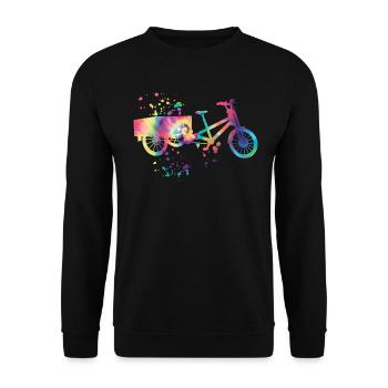 Heavy Duty Bike Cargo Bike Cargo Bike Cargo Bike - Sweat-shirt Unisexe - noir - Devant - Alina (178cm) & Michal (187cm)