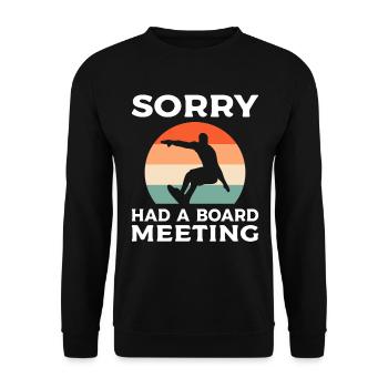 Lustiges Surfen Surfenlehrer - Unisex Pullover - Schwarz - Vorne - Alina (178cm) & Michal (187cm)