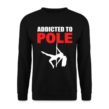 Lustiger Poledance Fitness Tänzerin - Unisex Pullover - Schwarz - Vorne - Alina (178cm) & Michal (187cm)