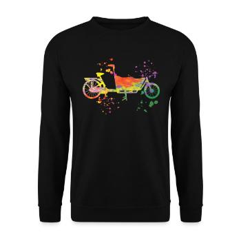 Heavy Duty Bike Cargo Bike Cargo Bike Cargo Bike - Sweat-shirt Unisexe - noir - Devant - Alina (178cm) & Michal (187cm)
