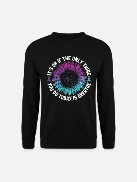 Suicide Prevention Awareness - Unisex Sweatshirt - black