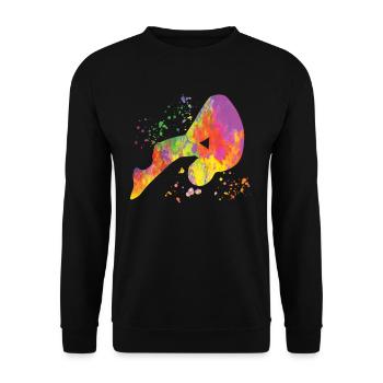 Diving Synchronized Diving - Unisex Sweatshirt - black - Front - Alina (178cm) & Michal (187cm)