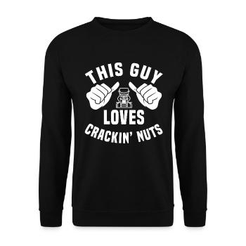 Nutcracker Design for Men - Unisex Sweatshirt - black - Front - Alina (178cm) & Michal (187cm)