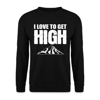 Bergklettersport Bergsteiger - Unisex Pullover - Schwarz - Vorne - Alina (178cm) & Michal (187cm)