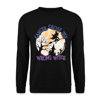 Cancer, Sorcière, Calendula, Cancer de la vessie - Sweat-shirt Unisexe - noir - Devant - Alina (178cm) & Michal (187cm)