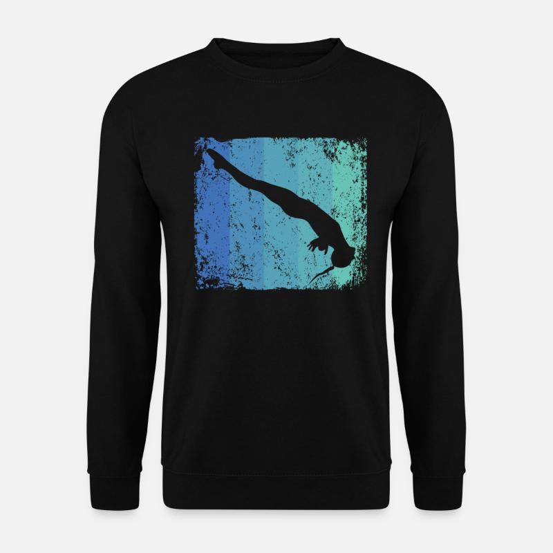 Diving, Artistic Jumping, Synchronized Diving - Unisex Sweatshirt - black
