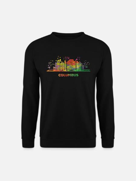 Columbusite Skyline Columbus - Unisex Sweatshirt - black