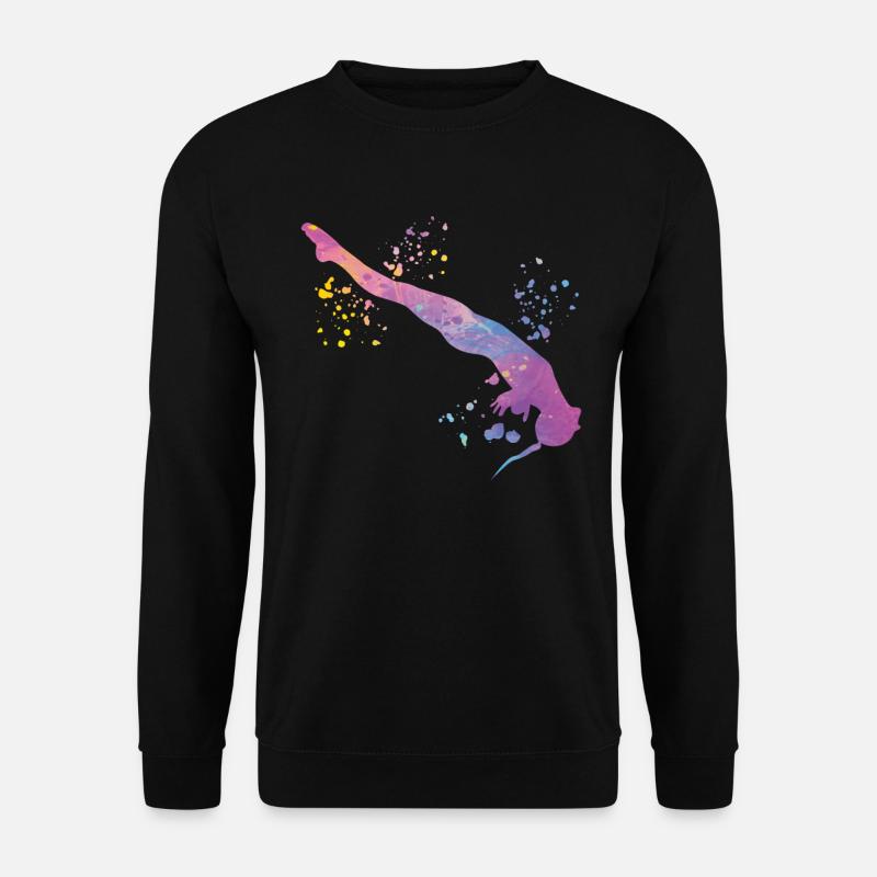 Synchronisierter Wassertaucher High Diver - Unisex Pullover - Schwarz