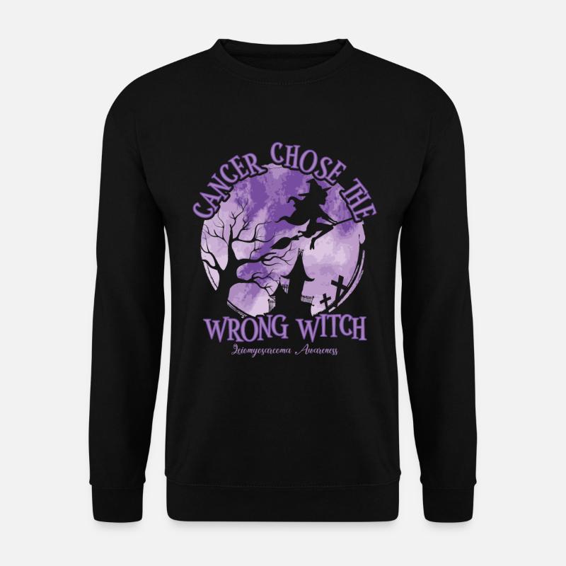 Cancer Witch Purple Leiomyosarcoma - Unisex Sweatshirt - black
