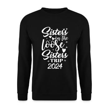 Sisters On The Loose Girls Reunion Trip - Unisex Sweatshirt - black - Front - Alina (178cm) & Michal (187cm)