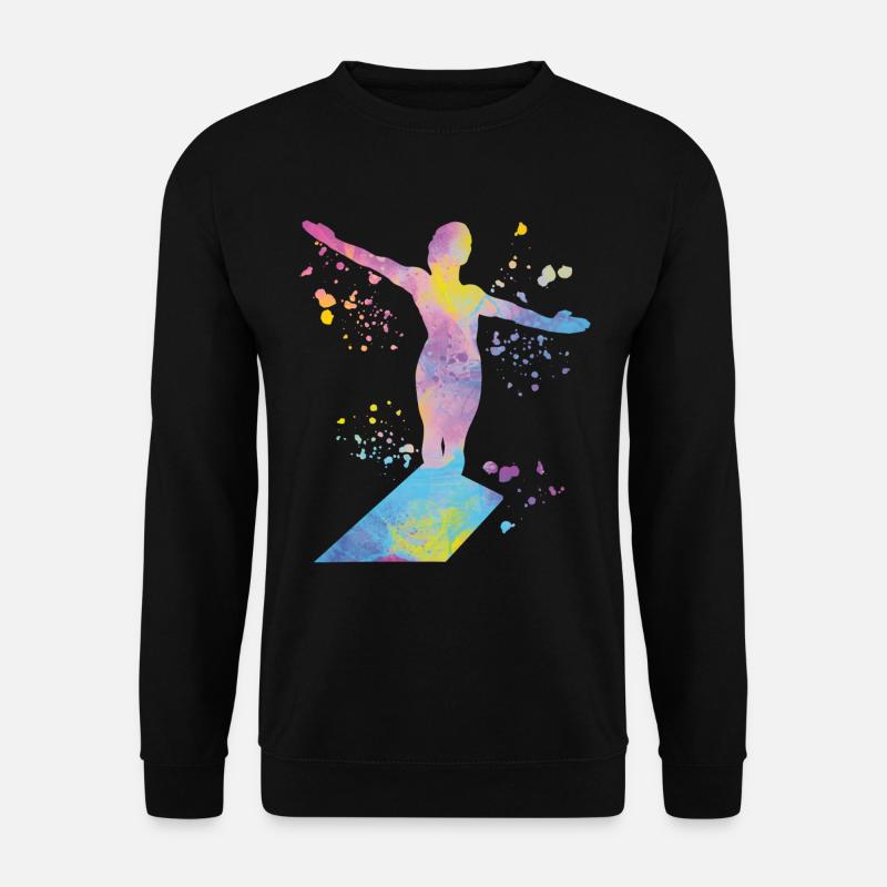 Diving, Synchronized Diving, Artistic Jumping - Unisex Sweatshirt - black