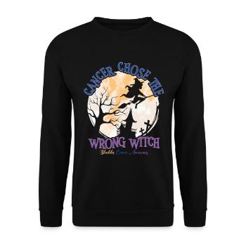 Cancer, Sorcière, Calendula, Cancer de la vessie - Sweat-shirt Unisexe - noir - Devant - Alina (178cm) & Michal (187cm)