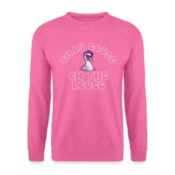 Die Dumme Gans Auf Freiem Fuß - Unisex Pullover - Pink - Vorne