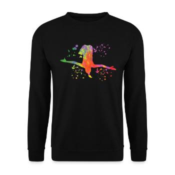 Plongeon, Plongeon synchronisé, Saut artistique - Sweat-shirt Unisexe - noir - Devant - Alina (178cm) & Michal (187cm)