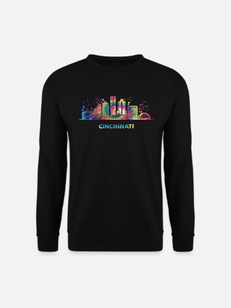 Cincinnatian Skyline Cincinnati - Unisex Sweatshirt - black