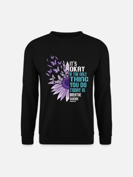 Suicide Prevention Awareness - Unisex Sweatshirt - black