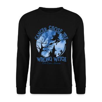 Cancer Witch Dark Blue Colon - Unisex Sweatshirt - black - Front - Alina (178cm) & Michal (187cm)