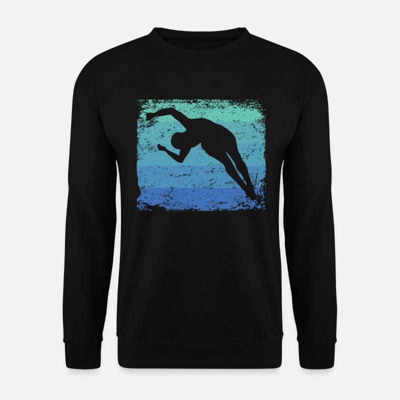 Diving, Artistic Jumping, Synchronized Diving - Unisex Sweatshirt - black