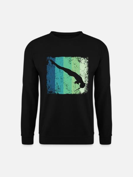 Diving, Artistic Jumping, Synchronized Diving - Unisex Sweatshirt - black