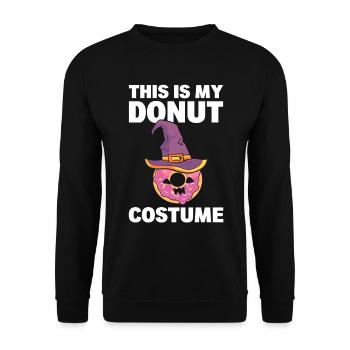 Donut -Liebhaber Bäcker - Unisex Pullover - Schwarz - Vorne - Alina (178cm) & Michal (187cm)