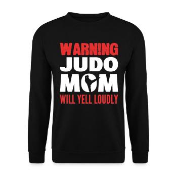 Lustiges Judo Judo -Mutter - Unisex Pullover - Schwarz - Vorne - Alina (178cm) & Michal (187cm)
