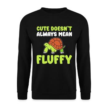 Schildkröte Haustier Feldbiologe - Unisex Pullover - Schwarz - Vorne - Alina (178cm) & Michal (187cm)