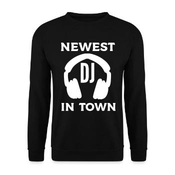 DJ Musik Disc Jockey - Unisex Pullover - Schwarz - Vorne - Alina (178cm) & Michal (187cm)